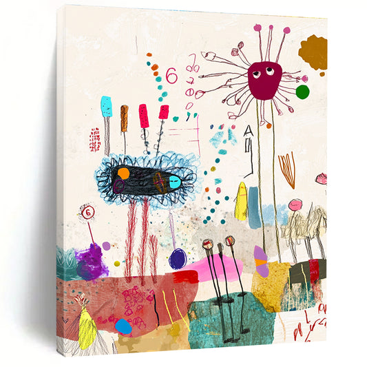 Whimsical Doodle - Like Art for Children’s Playroom & Quirky Café STSC971