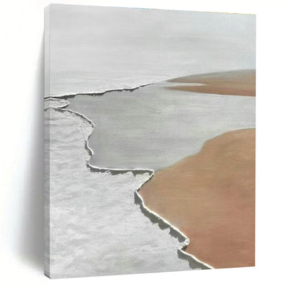 Earth - Toned Abstract Layers Art for Desert Lodge & Ceramic Studio DLZ0617