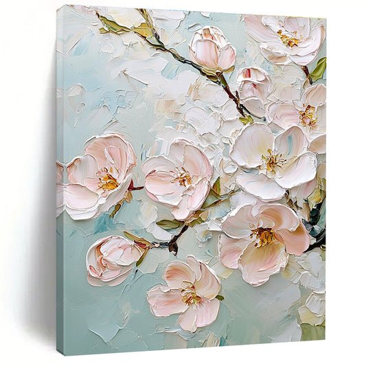 Textured Pink Blossoms for Girly Bathroom & Floral - Themed Tea Room STSC875
