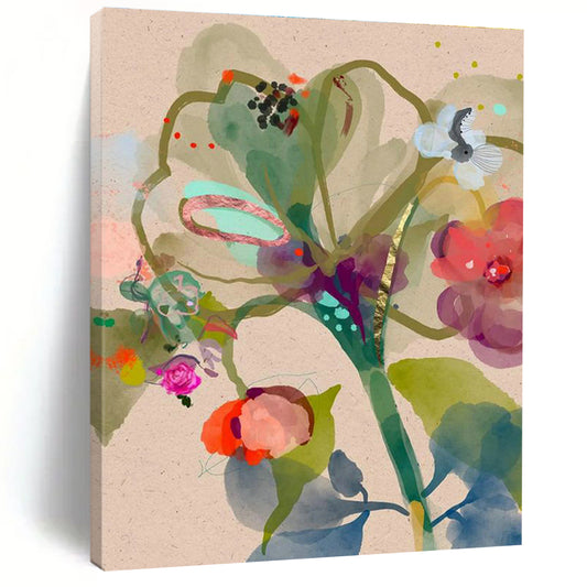 Colorful Floral Abstract Art for Garden - Themed Bridal Suite Lounges DLZ0083
