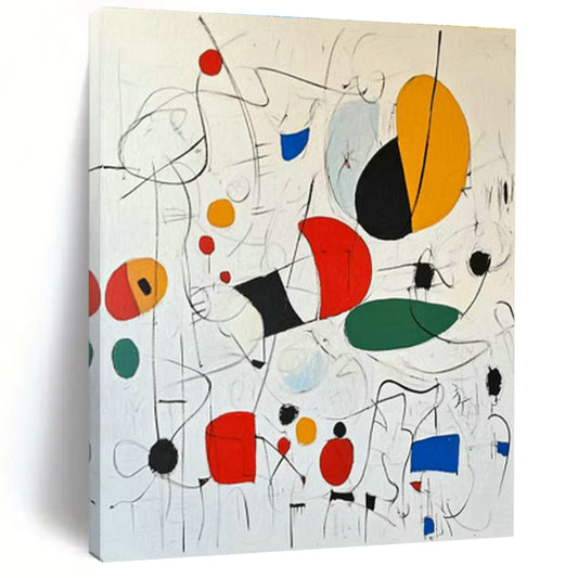 Colorful Symbolic Abstract Art for Playroom & Creative Studio DLZ1191