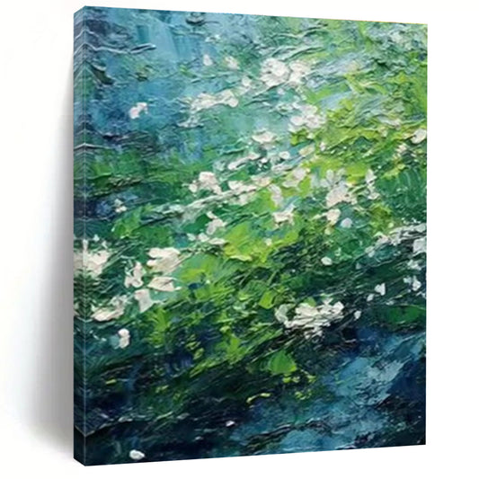 Textured Greenery Art for Botanical Conservatory & Rustic Bed and Breakfast DLZ1411