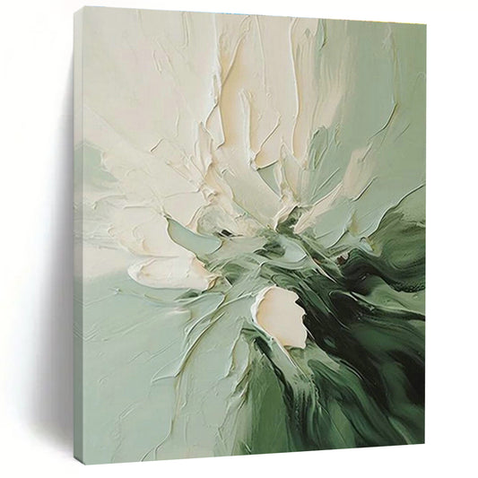 Textured Floral Abstract Art for Kitchen & Garden - Facing Balcony DLZ1192