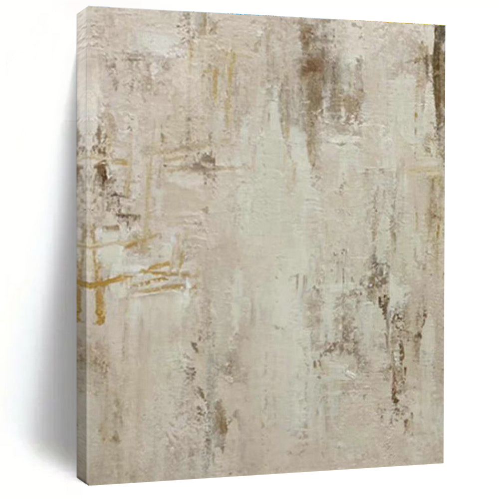 Beige - Gray Abstract Art for Modern Office Reception Lounge Areas DLZ0224