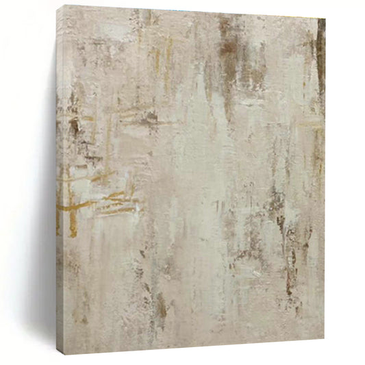 Beige - Gray Abstract Art for Modern Office Reception Lounge Areas DLZ0224