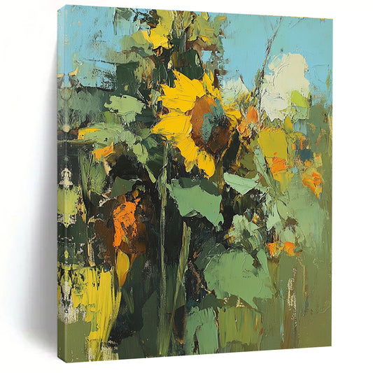 Textured Sunflower Bouquet for Rustic Farmhouse & Cheerful Kitchen STSC335