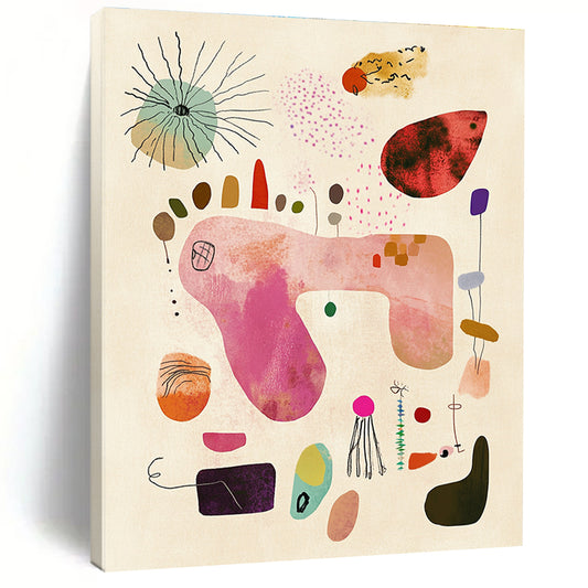 Abstract Nature Forms for Serene Yoga Studio & Nature - Inspired Bedroom STSC1236
