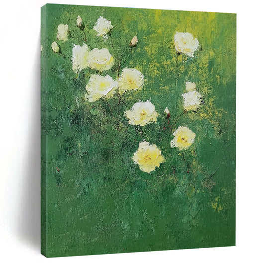 Yellow Roses on Green for Garden - Inspired Café & Cottage Bedroom STSC1152
