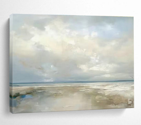 Airy Light - Colored Seaside Painting for Bright Living Space Openness DLZ2706
