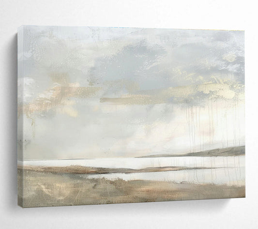 Light - Color Landscape Abstract Art for Minimalist Living Room Walls DLZ2633