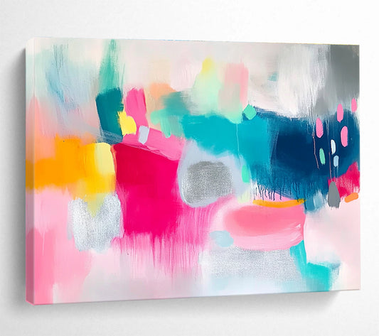 Bright Color Block Abstract Art for Creative Studio & Trendy Retail Store SC215