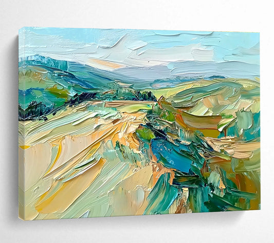 Colorful Landscape Art for Countryside Villa & Art - loving Airbnb SC127
