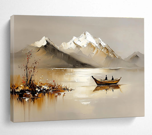 Peaceful Landscape Art for Alpine Chalet & Yoga Retreat SC608