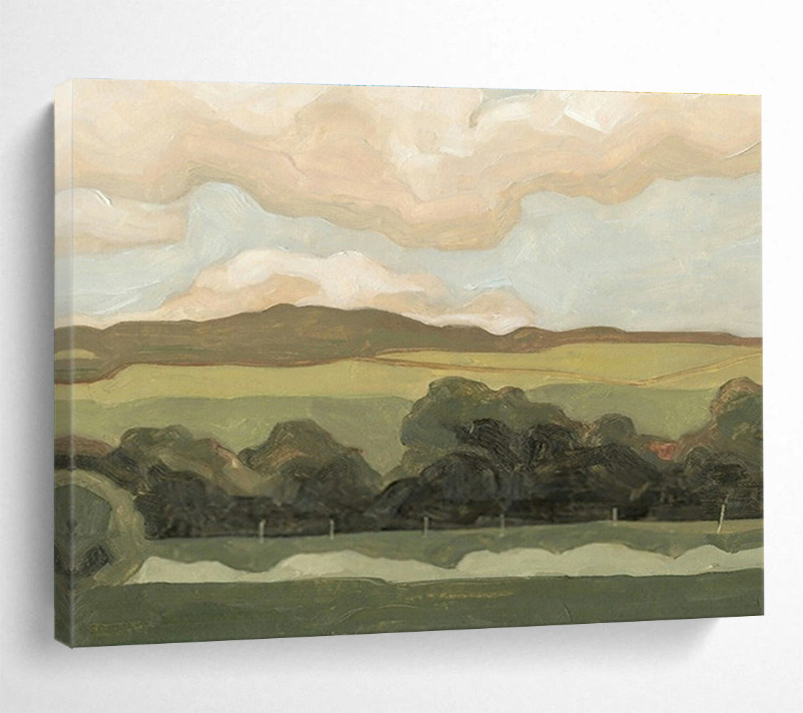 Pastoral Landscape Oil Painting for Country - Style Dining Room DLZ2809