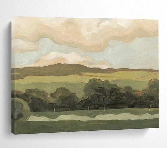 Pastoral Landscape Oil Painting for Country - Style Dining Room DLZ2809