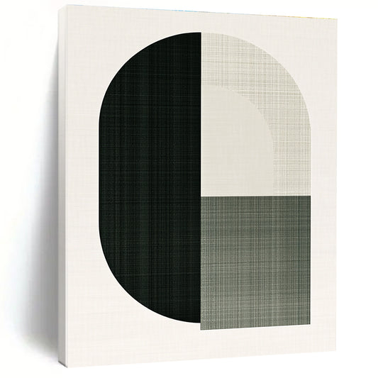 Black and Beige Geometric Form for Industrial - Style Loft & Modern Art Space STSC1179