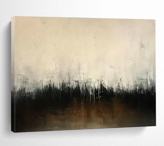 Black - White Gradient Abstract Art for Dramatic Home Theaters DLZ2432