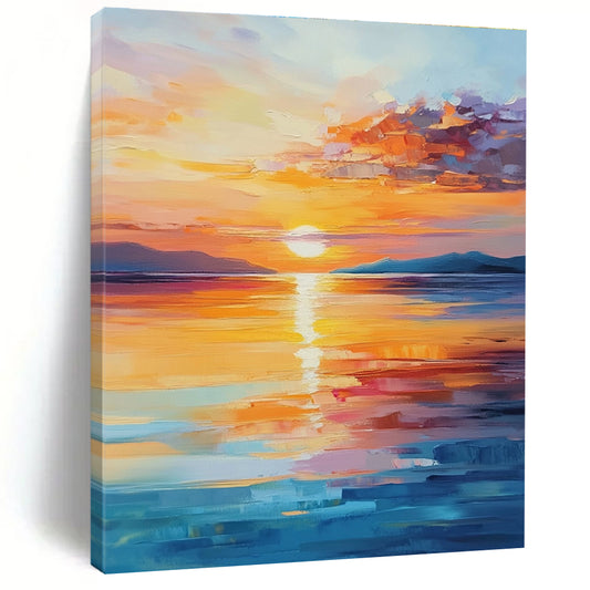 Sea Sunset Glow for Beach Resort Lobby & Coastal Home Living Room STSC900