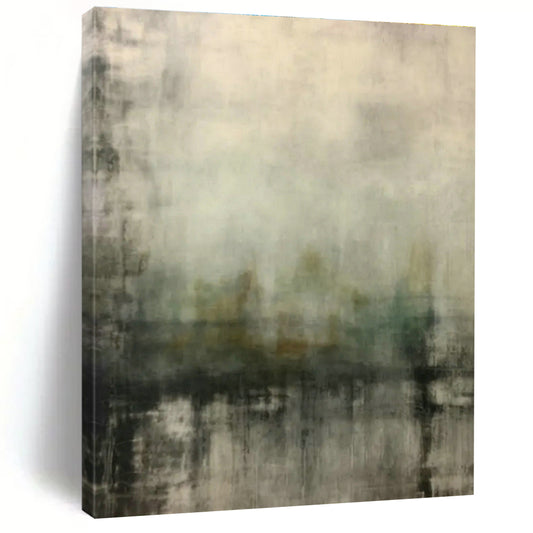 Hazy Cityscape Reflection Art for Rooftop Bar Terrace & Urban Loft Bedroom DLZ0841