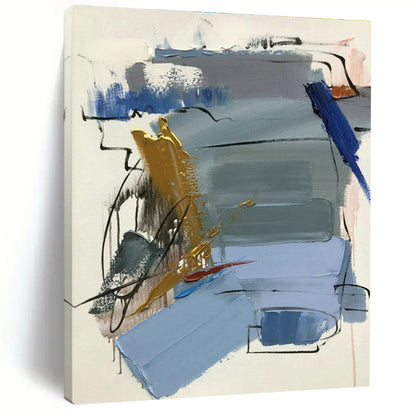 Colorful Abstract Art for Urban Art Café & Trendy Restaurant Dining Room DLZ1686