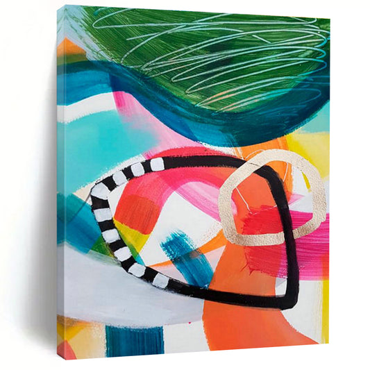 Colorful Geometric Art for Modern Office Breakout Spaces DLZ0100