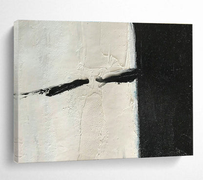 Black - White Abstract Art for Contemporary Art Gallery Bathrooms DLZ2561