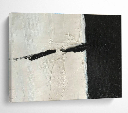 Black - White Abstract Art for Contemporary Art Gallery Bathrooms DLZ2561