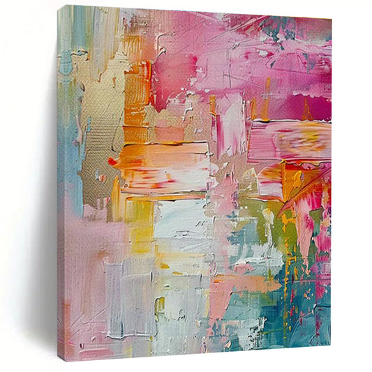 Pink - Themed Abstract Art for Girly Bridal Boutique Lounges DLZ0127