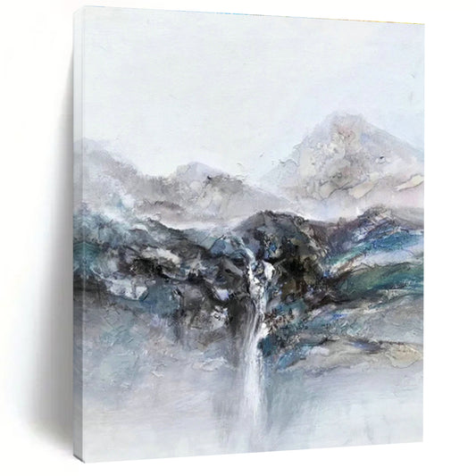 Landscape with Waterfall Abstract Art for Living Room & Study DLZ0506