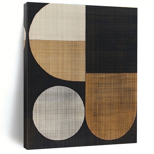 Geometric Textile Art for Modern Office Lounge & Minimalist Home Library STSC933
