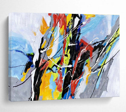 Colorful Line Abstract Art for Art Gallery Entrances DLZ2549