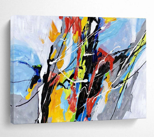 Colorful Line Abstract Art for Art Gallery Entrances DLZ2549