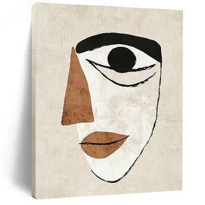 Minimalist Face Silhouette for Modern Bohemian Bedroom & Artistic Home Office STSC990