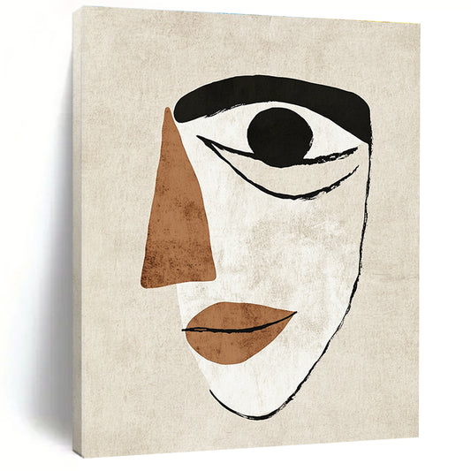 Minimalist Face Silhouette for Modern Bohemian Bedroom & Artistic Home Office STSC990