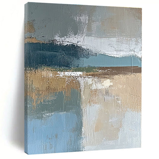 Earth - Toned Abstract Layers for Industrial - Chic Home & Minimalist Art Gallery STSC563
