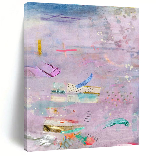 Pink - Purple Collage Art for Feminine Fashion Store Displays DLZ0144