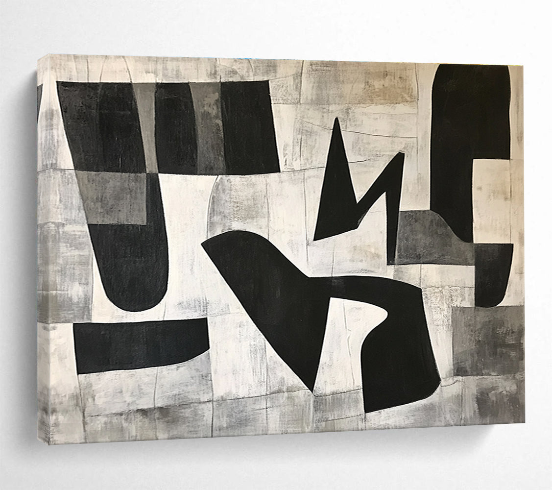 Neutral Tone Abstract: Rustic Charm for Lofts & Home Offices SC517
