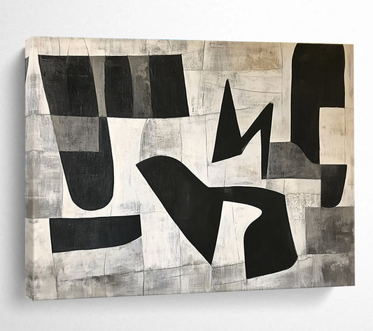 Neutral Tone Abstract: Rustic Charm for Lofts & Home Offices SC517