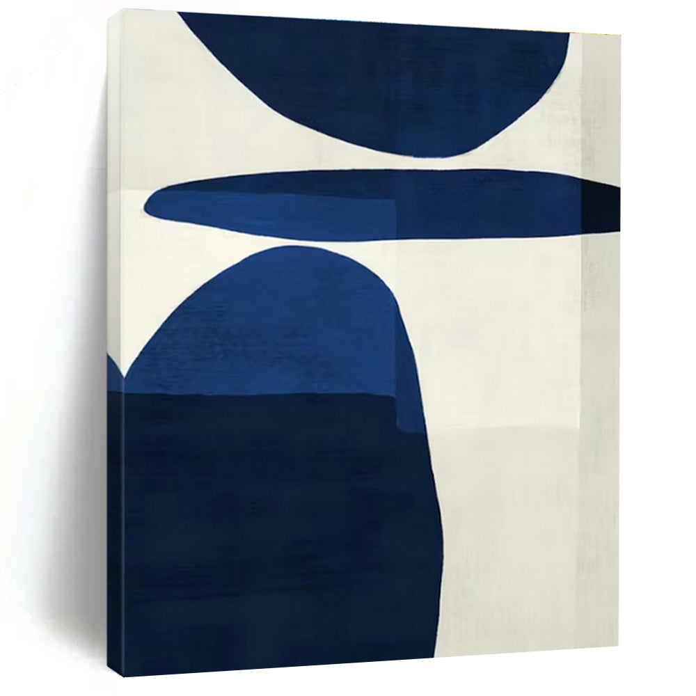 Sleek Dark Blue Art for Luxury Hotel Suite & Design - Forward Home Office DLZ1962