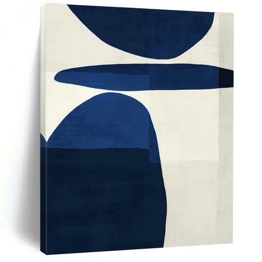 Sleek Dark Blue Art for Luxury Hotel Suite & Design - Forward Home Office DLZ1962