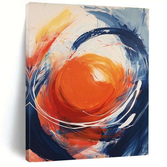 Dynamic Circular Abstract for Modern Living Room & Art - Centric Café STSC744