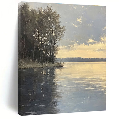 Lake at Dusk for Nature - Inspired Spa & Rustic Home Office STSC885