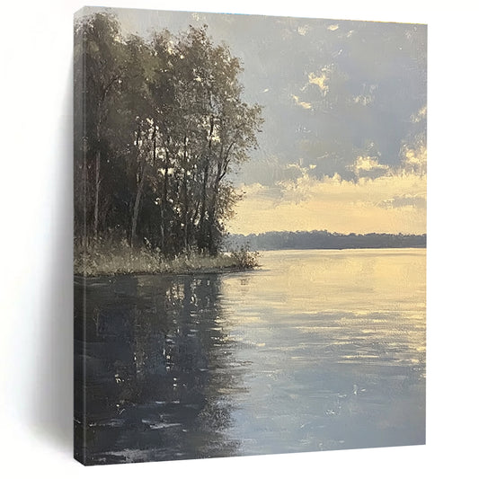 Lake at Dusk for Nature - Inspired Spa & Rustic Home Office STSC885