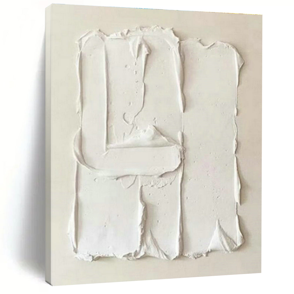 White 3D - Texture Art for Contemporary Home Gallery Wall Statements DLZ0238