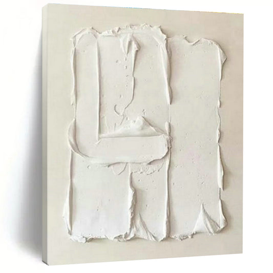 White 3D - Texture Art for Contemporary Home Gallery Wall Statements DLZ0238