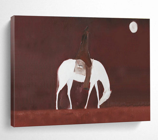Moonlit Horseback Rider Art for Rustic Western - Themed Bars DLZ3116