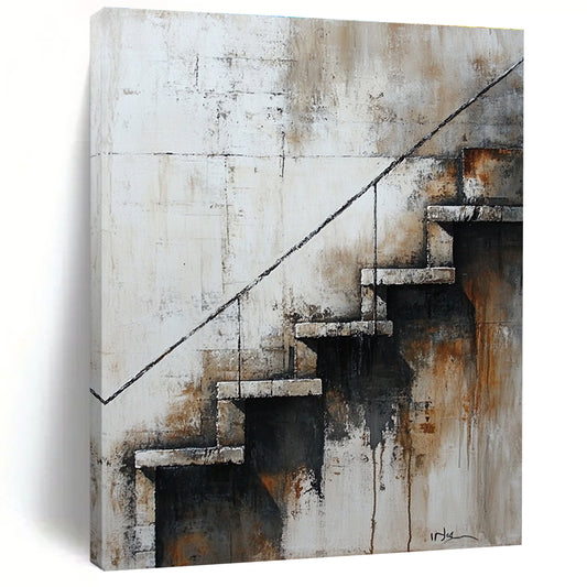 Abstract Staircase for Industrial - Style Home & Art - Inspired Studio STSC194