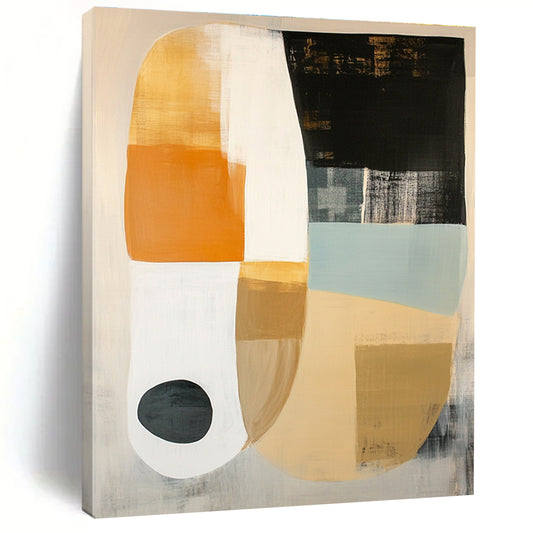Geometric Neutral Tones with Circle for Minimalist Bedroom & Modern Art Gallery STSC762