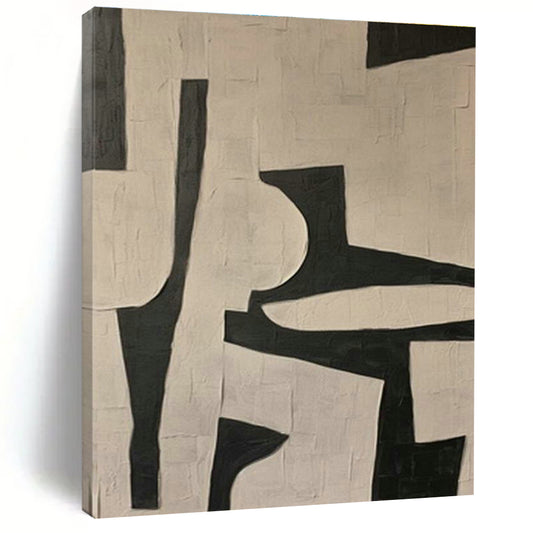 Black - White Geometric Art for Modern Office Reception Areas DLZ0180
