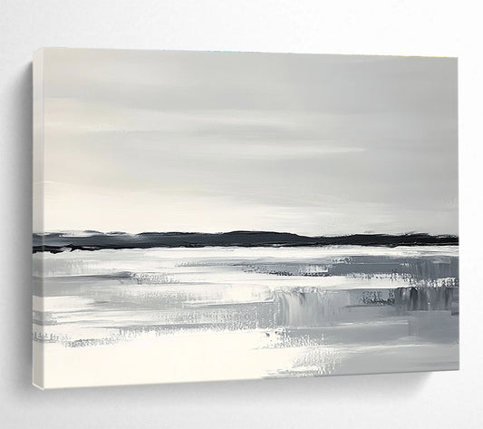 Monochrome Landscape Art for Minimalist Living Room & Serene Spa SC154